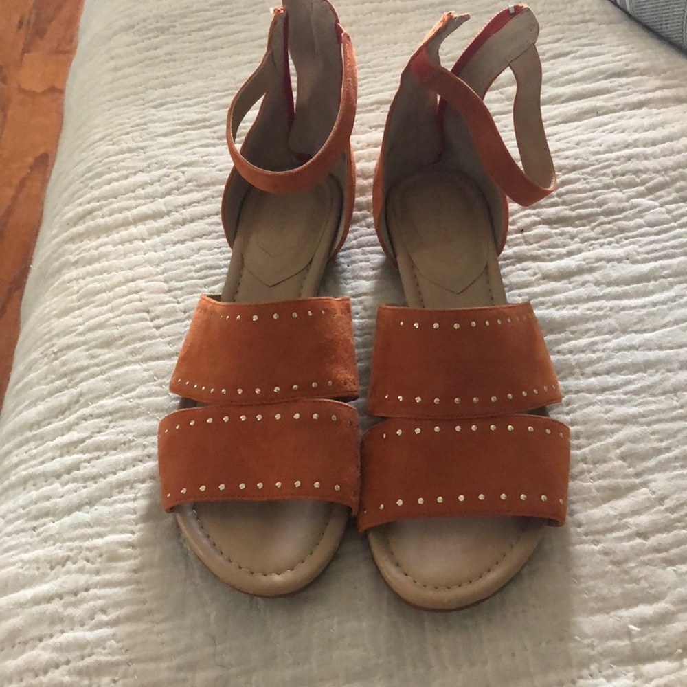 Violet and Red Sandals